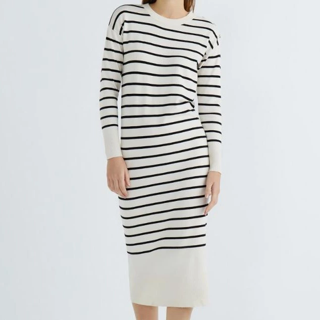 Vestido punto mujer básico
