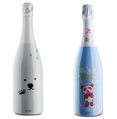Si quieres un cava original para brindar en Navidad, apunta este nombre, Sakura Panda