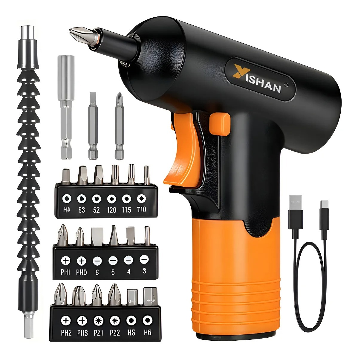 Taladro inalámbrico con accesorios