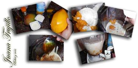 Preparación del Lassi de mango