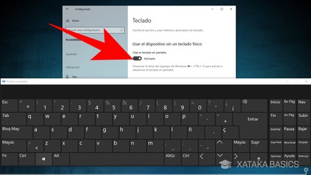 Windows cómo activar el teclado táctil y en pantalla