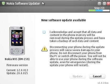 Nuevo firmware para los Nokia N95 y N95 8GB