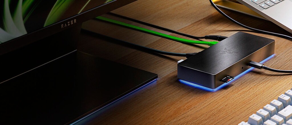 Si andas corto de conexiones en tu PC, el Razer Thunderbolt 4 Dock Chroma te trae lo último en puertos con velocidades de hasta 40 Gbps
