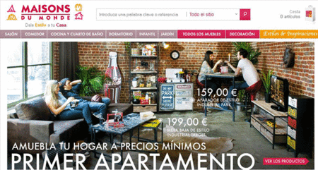 Maisons du Monde crea una nueva línea económica de muebles para primeras casas