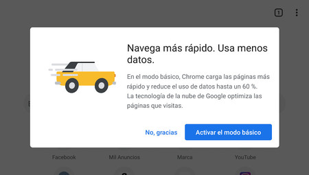 El modo básico de Chrome reducirá el bitrate de los vídeos en streaming para ahorrar datos