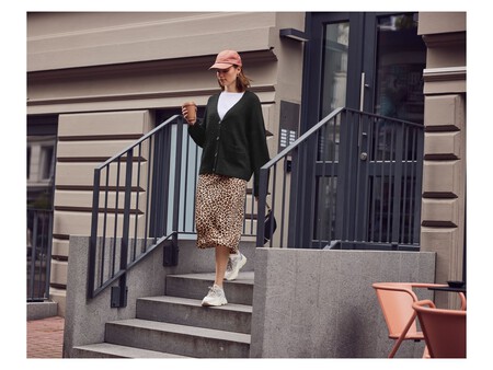 Falda Midi De Saten Para Mujer Zoom 52