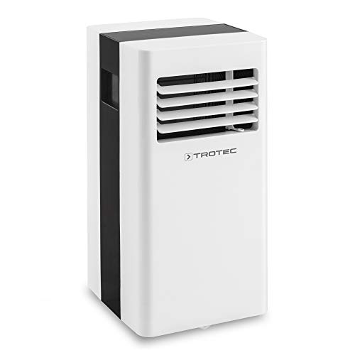 TROTEC Aire Acondicionado Portátil Pac 2100 X, 3 en 1: Refrigeración, Ventilación y Deshumidificación, Pantalla LED, Silencioso, hasta 65 m³, Purificación de Aire, Flujo de Aire 319 m³/h, Blanco