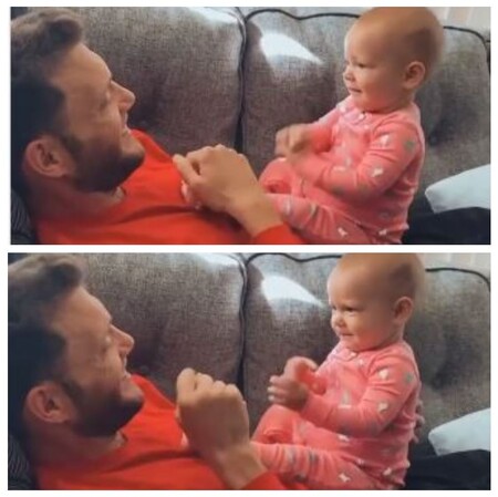 El tierno vídeo viral en el que un bebé intenta comunicarse con su padre sordo utilizando el lenguaje de signos