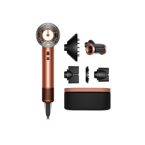 Dyson Supersonic Nural™ secador de pelo – Liso + Ondulado (Seda ámbar/Champán rosa)