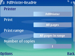 Pdf Printer, impresión en PDF para los Nokia serie E
