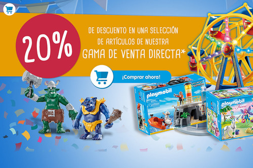 Rebajas Playmobil: 20% de descuento en venta directa y ofertas en packs promocionales
