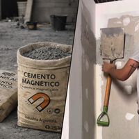 Estudante argentino inventa cimento que torna as paredes magnéticas: uma solução para pendurar coisas sem furadeira nem parafusos 
