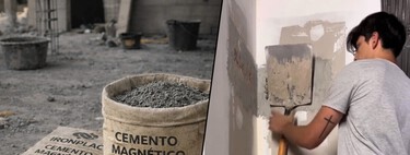Estudante argentino inventa cimento que torna as paredes magnéticas: uma solução para pendurar coisas sem furadeira nem parafusos 