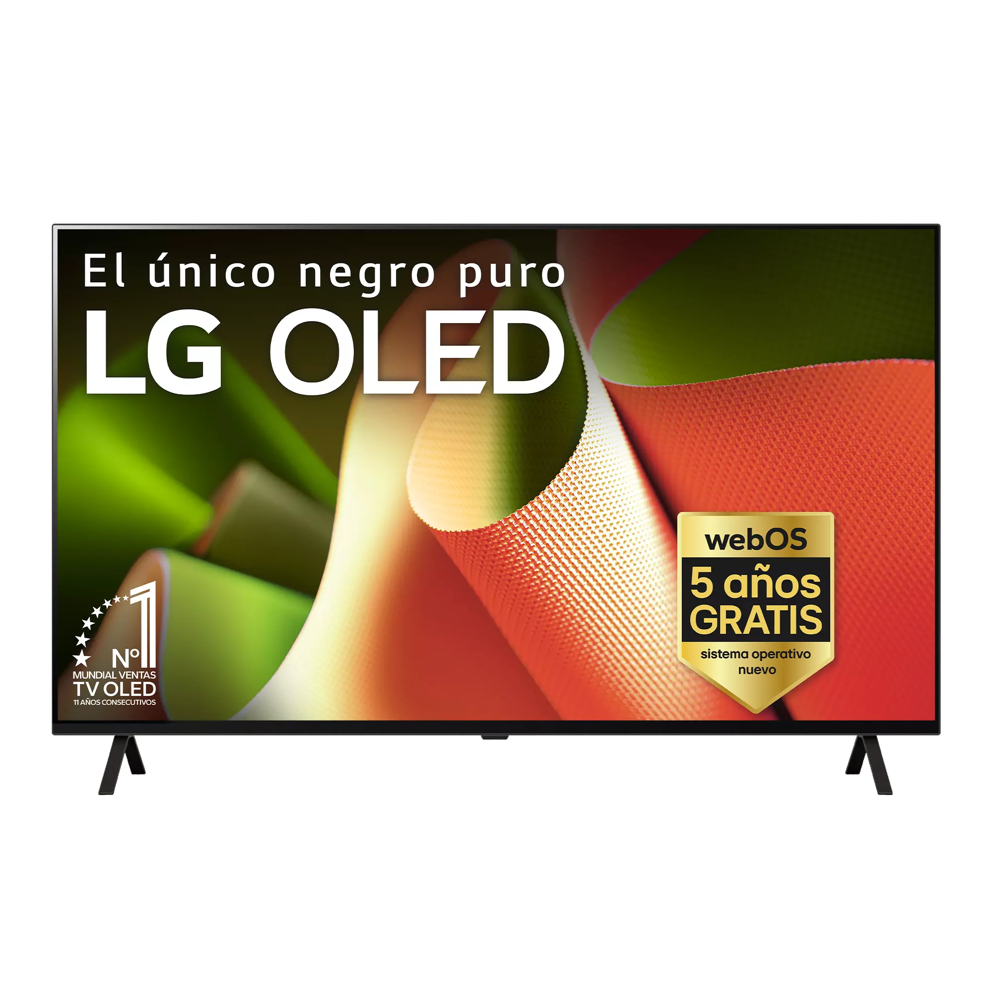 REACONDICIONADO Seminuevo Muy bueno TV OLED 55" - LG OLED55B46LA, OLED 4K, Procesador Inteligente 4K α8, Smart TV, DVB-T2 (H.265), Negro Dark Meteor
