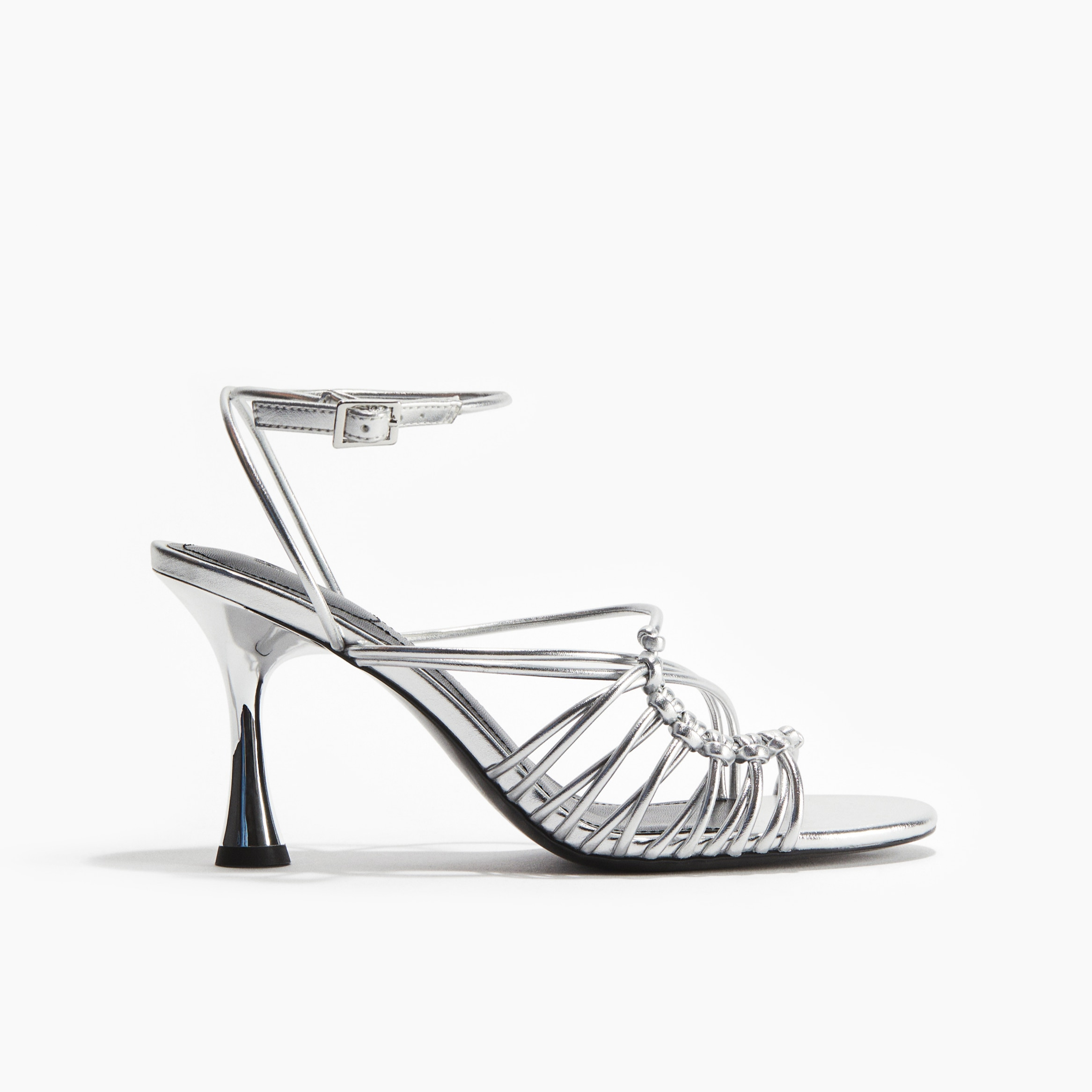 Sandalias de tacón con tiras