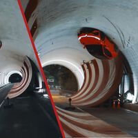 Una marca china tiene a todo el mundo alucinando con lo que han hecho: conducir por el techo de un túnel. Ahora la duda forma parte del espectáculo