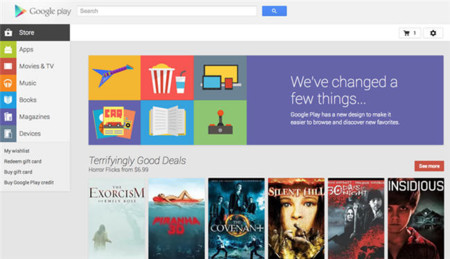 Google rediseña la versión web de Google Play
