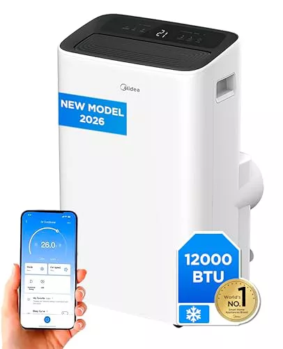 MIDEA Pingüino Aire Acondicionado Portátil 4 en 1