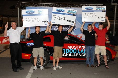 Más de 1.400 vueltas al circuito de Bristol en un Ford Mustang V6 con un sólo depósito