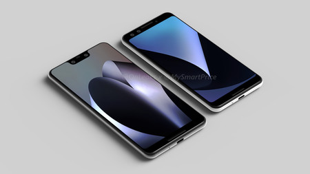 Así serán los Pixel 3 y Pixel 3 XL según los últimos renders: cámara única trasera y 'notch' en el modelo más grande