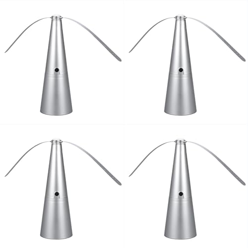 4uds Ventilador Portátil Repelente de Moscas - Ventilador de Protección Contra Mosquitoes | Plegable Fly Repeller | Pequeño y Silencioso | Funciona con Pilas | para Cocina, Restaurantes, Mesa, Terraza