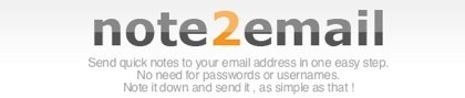 Note2mail, envía notas por correo electrónico sin necesidad de usar tu cuenta de correo