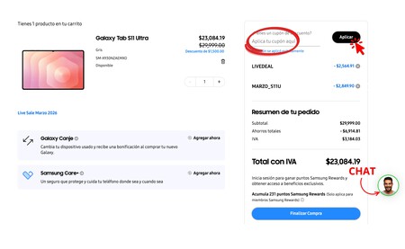 Tienda Cupones Samsung