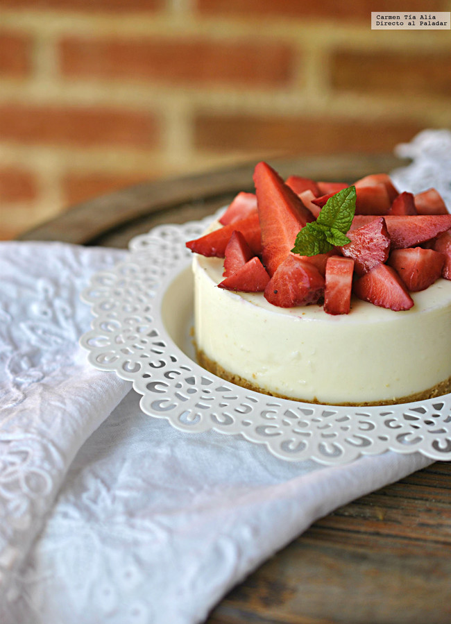 Tarta de queso sin horno