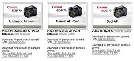 canon 7d videos