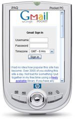 Gmail en PDAs o PSP