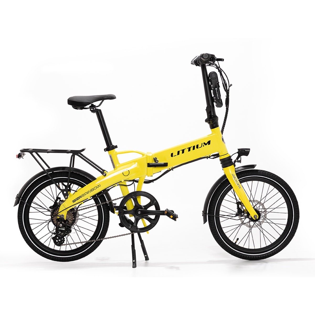 Bicicleta eléctrica plegable Littium Ibiza Rainbow Yellow Stone Amarillo

