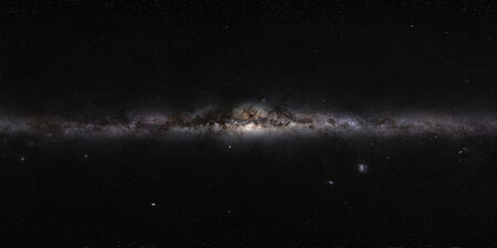 Vista panorâmica da Via Láctea