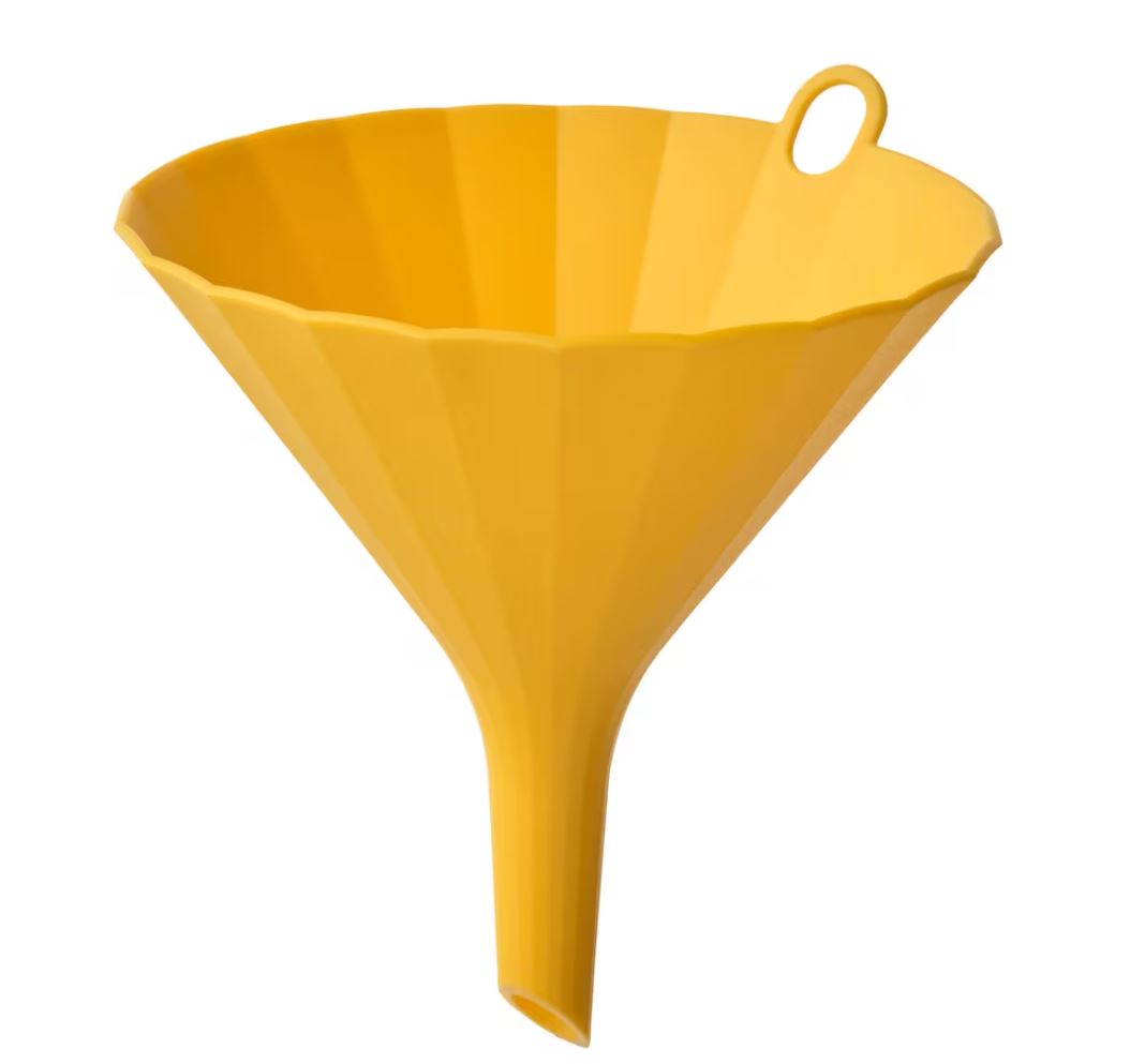 Embudo, amarillo vivo, 11.5 cm