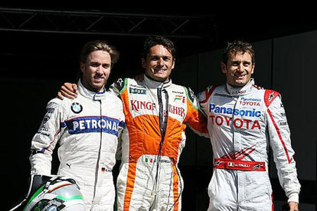 Giancarlo Fisichella logra la primera pole para Force India en Spa