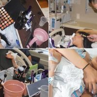 Dedicó el tiempo entre contracciones a maquillarse para estar perfecta en el momento de parir 