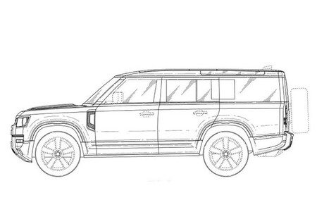Land Rover Defender 130 patente