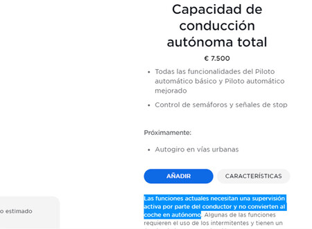 Tesla Autopilot FSD configurador