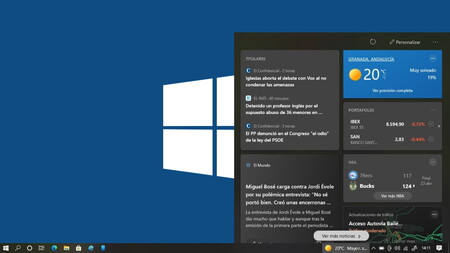 El nuevo widget de 'Noticias e intereses' ya está disponible en Windows Update para todos los usuarios de Windows 10