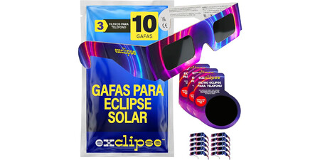 Pack Gafas Y Lente Filtro Eclipse Solar