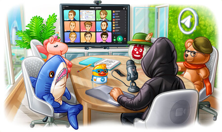 Telegram se actualiza en iOS y Android con videollamadas grupales de 30 personas, compartir pantalla, fondos dinámicos y más