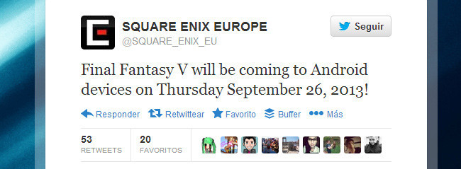 Final Fantasy V twitter