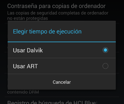 Android 4.4 KitKat experimenta sustituir Dalvik por ART para mejorar el rendimiento