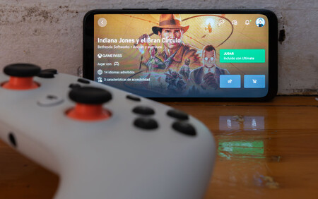 Indiana Jones en Xbox Game Pass con el mando de Google Stadia