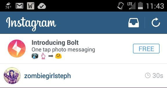 Instagram Bolt