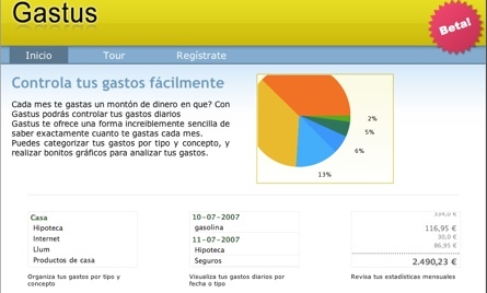 Gastus, haz el seguimiento online de tus gastos