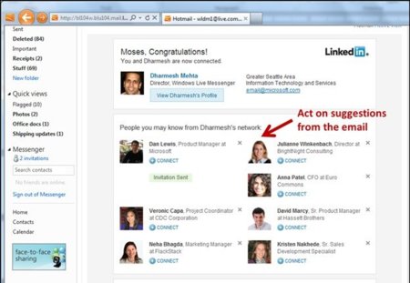 Hotmail ahora permite correos interactivos de Posterous y LivingSocial mediante las "ActiveViews"