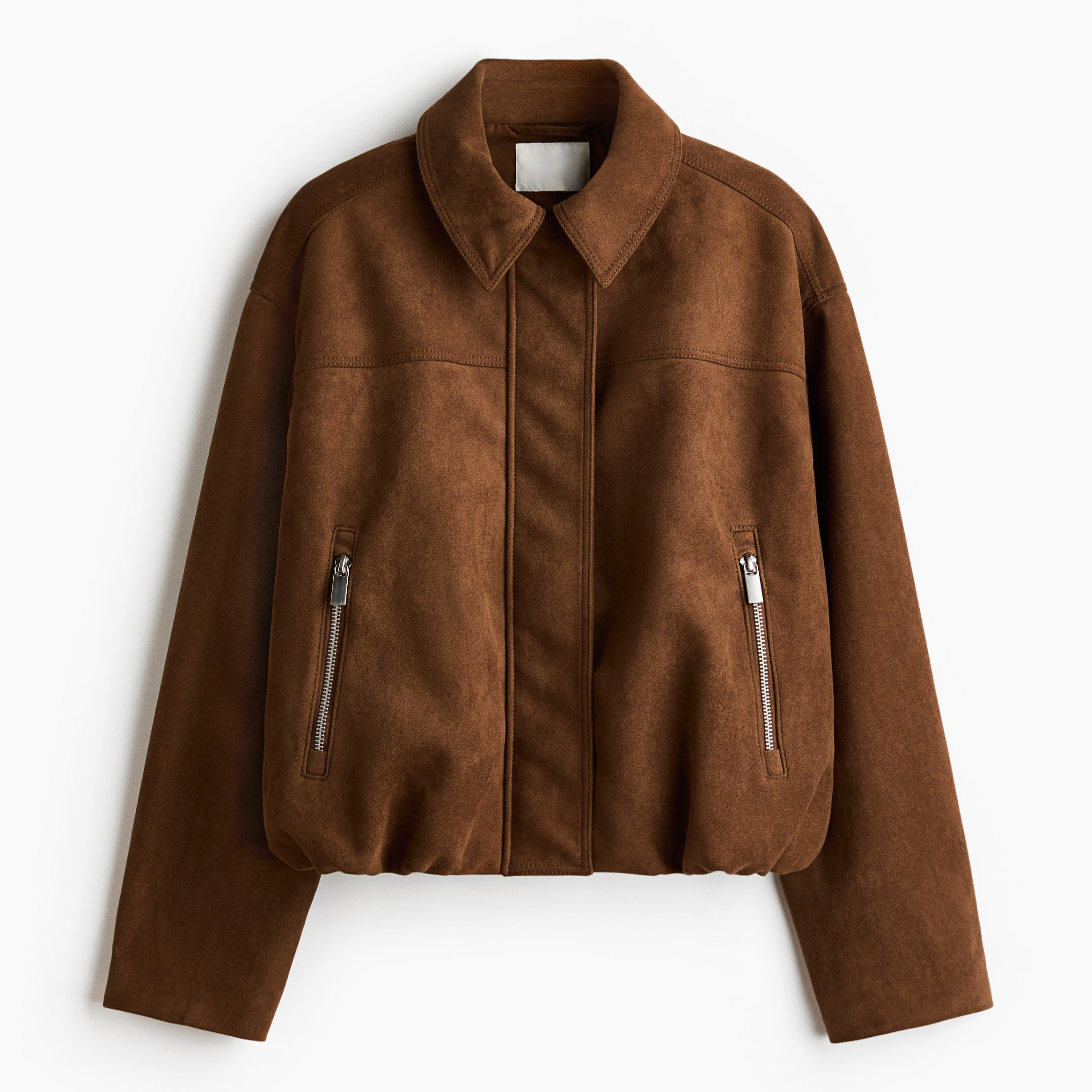 Cazadora en tejido cepillado