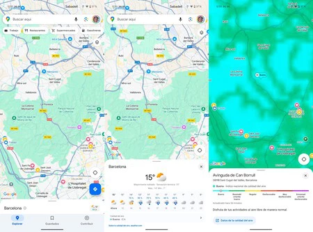 Google マップの天気