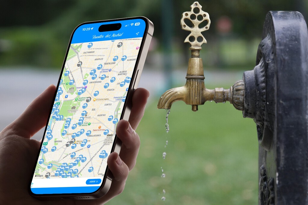 El Google Maps contra la sed existe. Esta app para iPhone localiza todas las fuentes de Madrid El Google Maps contra la sed existe. Esta app para iPhone localiza todas las fuentes de Madrid