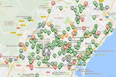 Mapa Electricos Barcelona